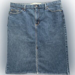 GAP Denim Midi Skirt - Size 14 Regular
